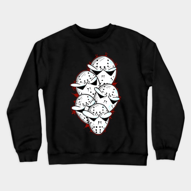 Jason Voorhees doodle Crewneck Sweatshirt by Kakescribble